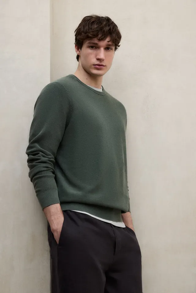 ecoalf-jersey-naranjo-verde-algod-n-org-nico-fit-relajado image 1