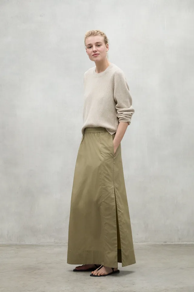 falda-ines-de-ecoalf-tencel-modal-color-caqui image 1