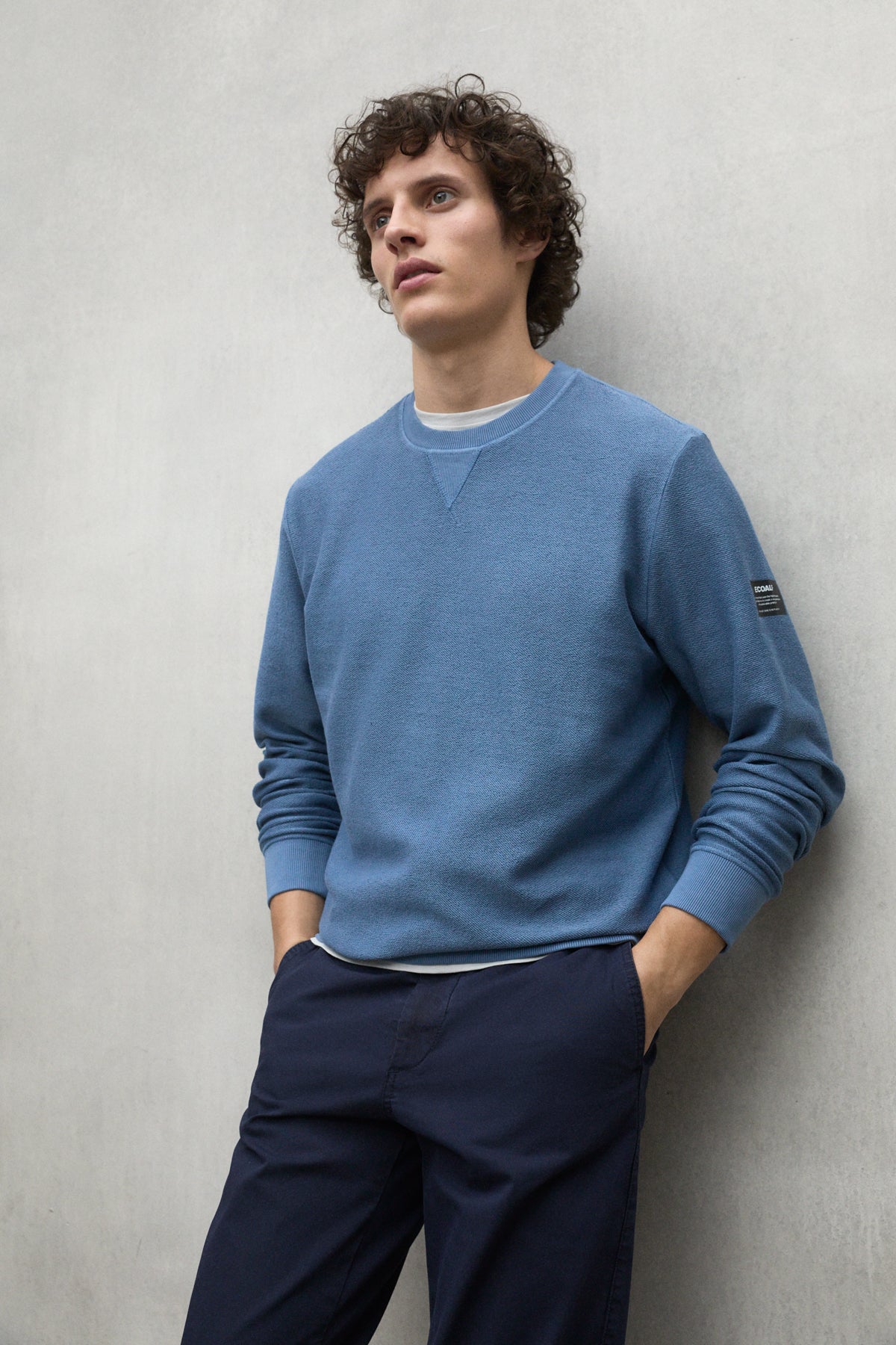 sudadera-ecoalf-newark-azul-de-hombre-100-algod-n-reciclado-fit-regular image 2