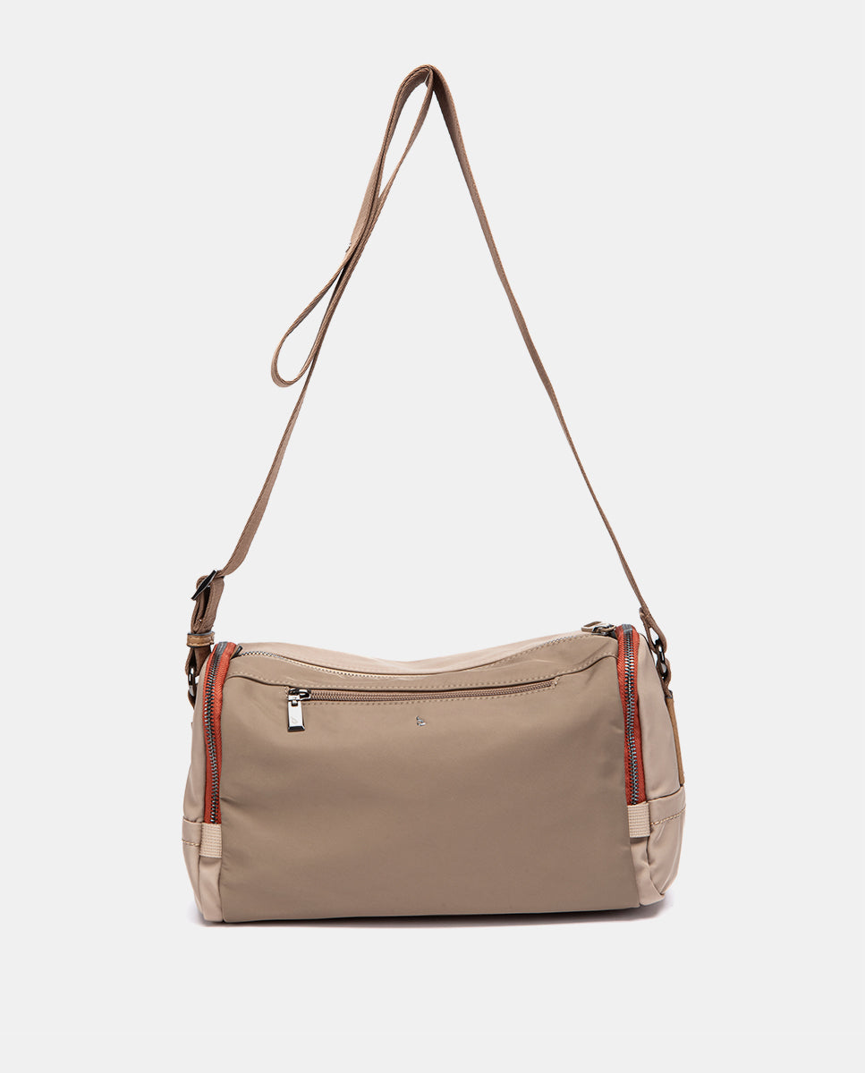 abbacino-bandolera-beige-de-materiales-reciclados-ajustable-diario image 3