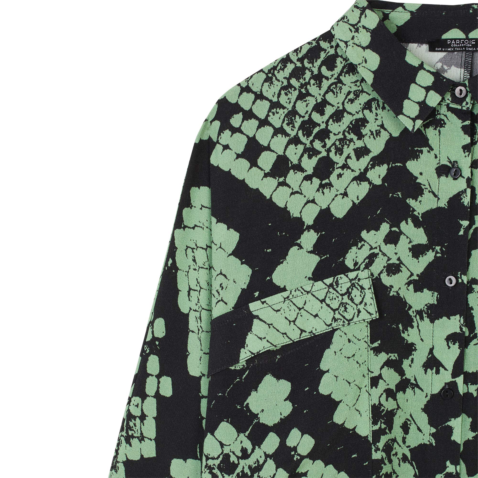 parfois-camisa-fluida-estampado-serpiente-para-mujer image 2