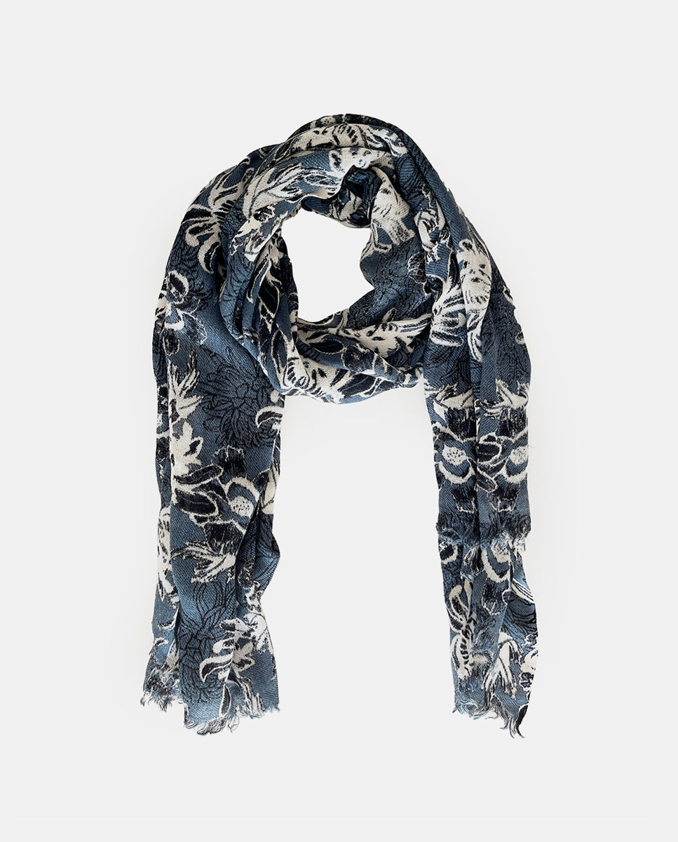abbacino-pa-uelo-lana-gris-estampado-floral image 2