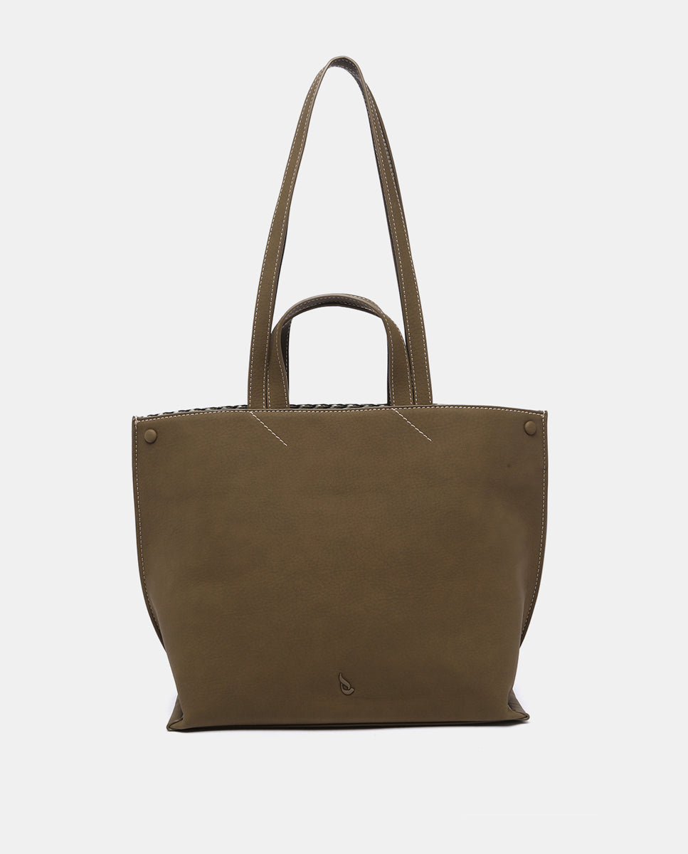 bolso-shopper-abbacino-verde-en-materiales-reciclados image 1
