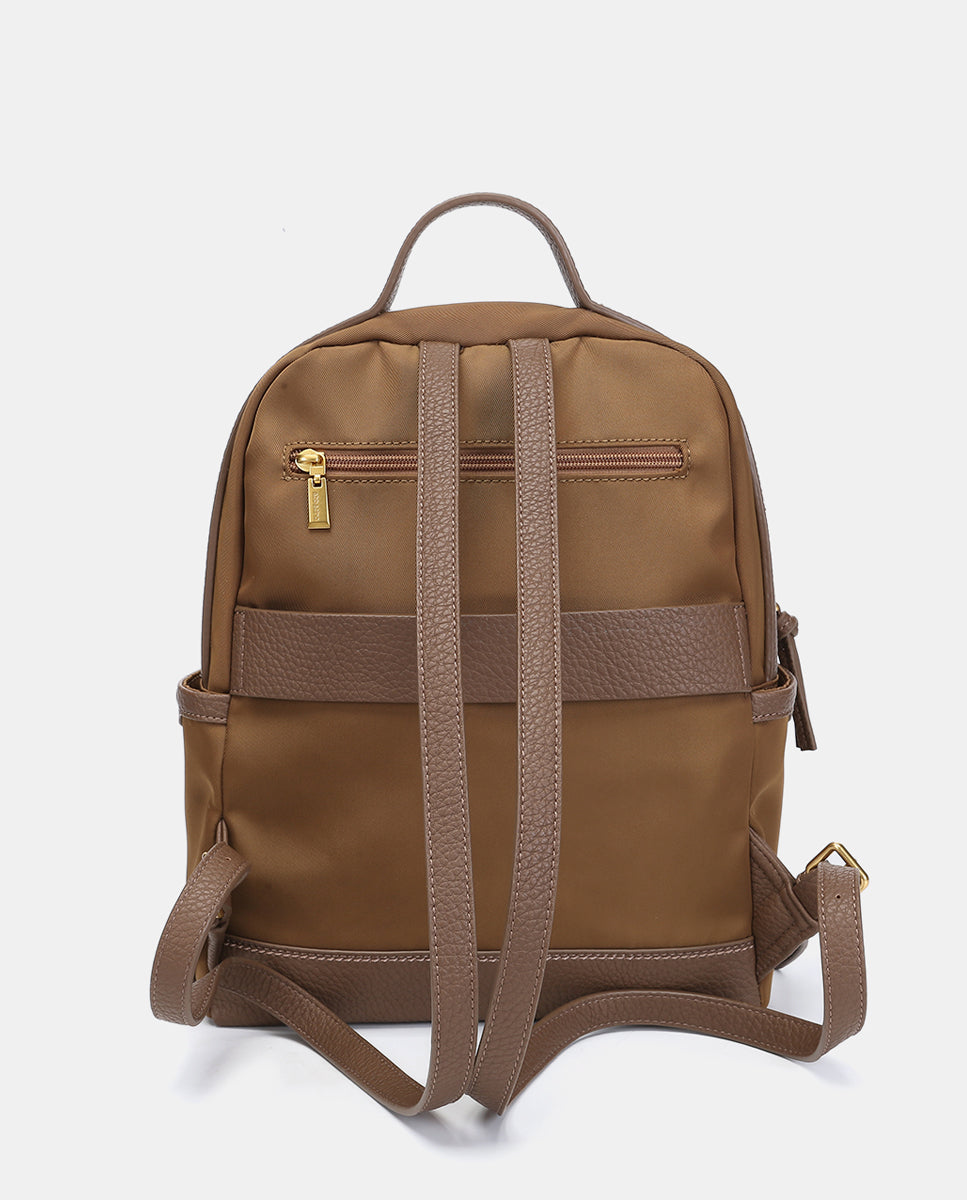 abbacino-mochila-mujer-tejido-reciclado-camel image 3