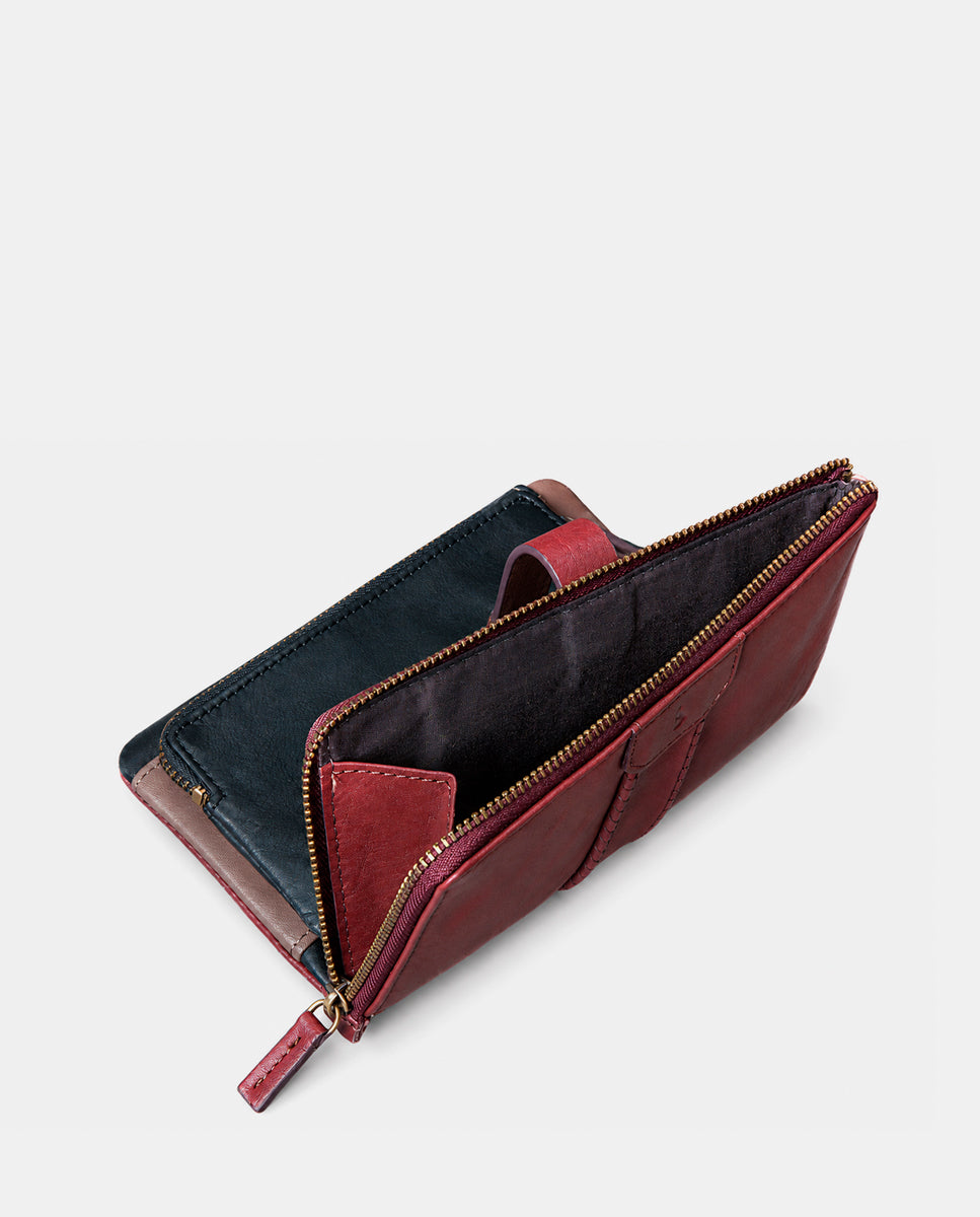 cartera-grande-de-mujer-abbacino-en-piel-burdeos-con-trenzado image 5