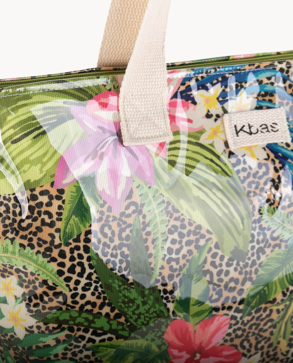 bolso-de-playa-lona-plastificada-kbas-cremallera-y-dise-o-floral-54x22x38-cm image 3