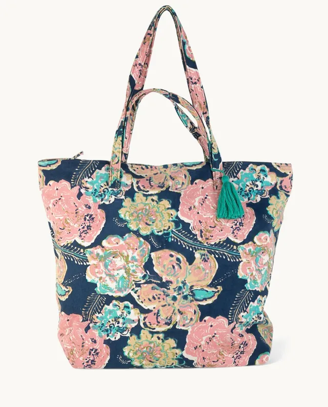 kbas-bolso-playa-de-algod-n-con-cremallera-52x17x42-cm-color-nico-amplio-y-segur image 1