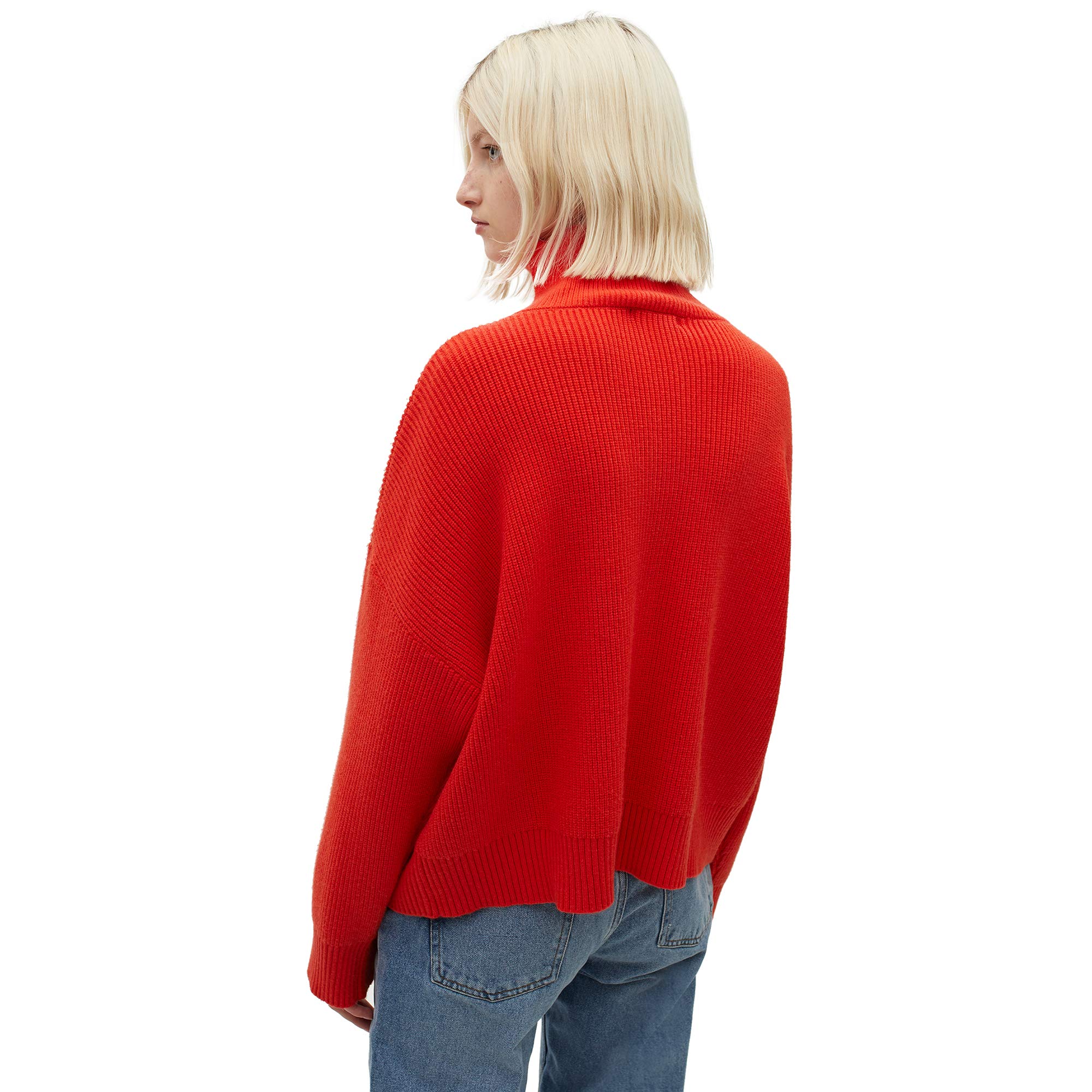 parfois-jersey-de-punto-cuello-alto-con-cremallera-mujer-naranja image 5
