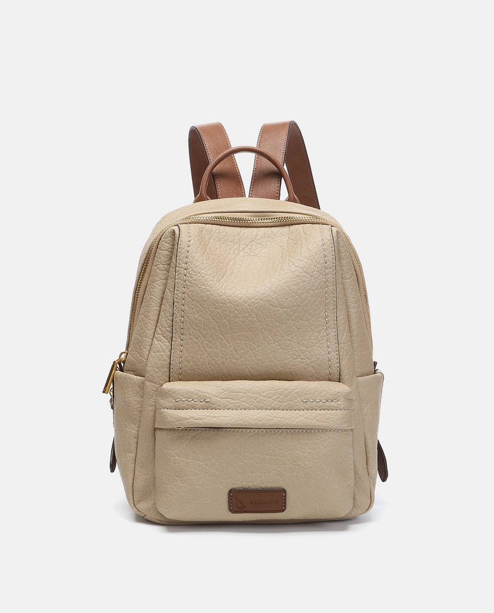 abbacino-mochila-mujer-materiales-reciclados-beige image 1