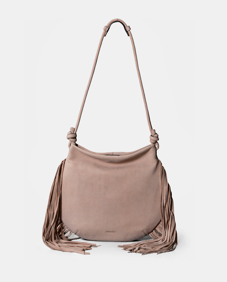 abbacino-bolso-de-hombro-mujer-piel-beige-con-flecos image 2