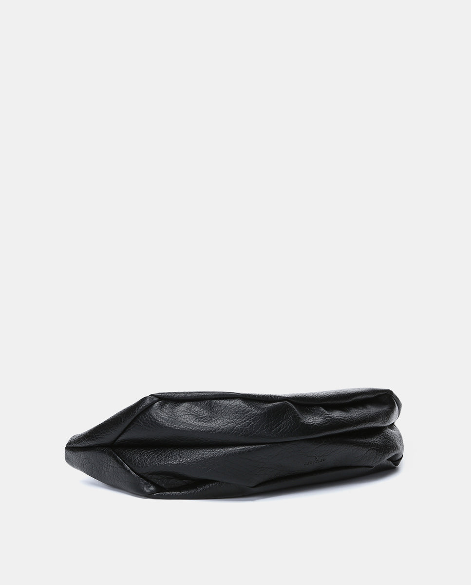 abbacino-bolso-de-mano-negro-materiales-reciclados-texturizado image 4