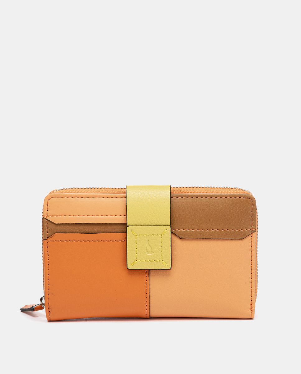 cartera-abbacino-mediana-piel-naranja-patchwork image 1