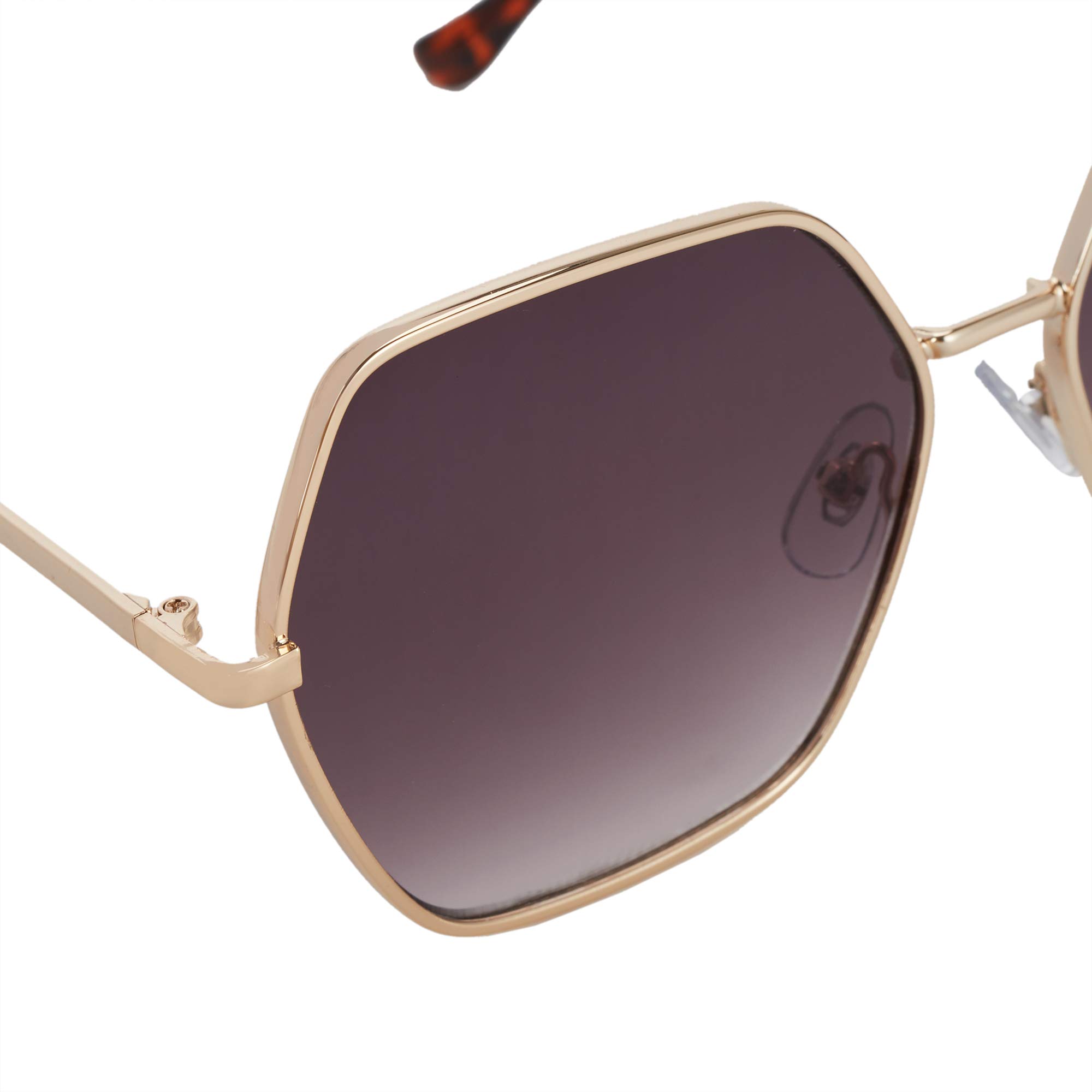 parfois-gafas-de-sol-met-licas-hexagonales-mujer-oro-claro image 3