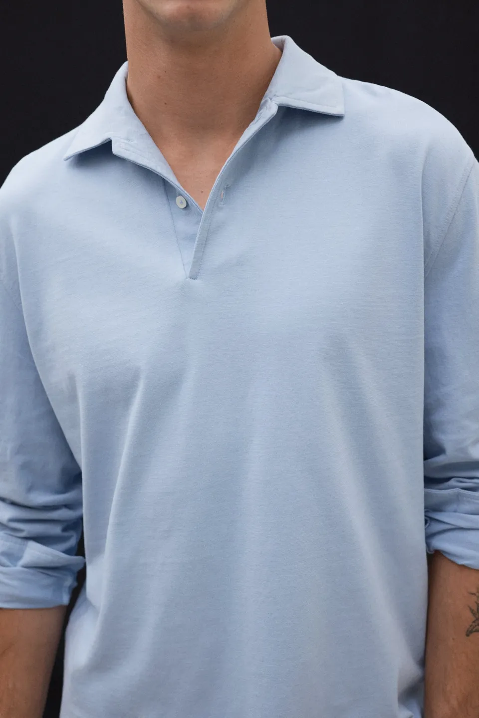 polo-patrick-ecoalf-azul-de-algod-n-reciclado-para-hombre image 1