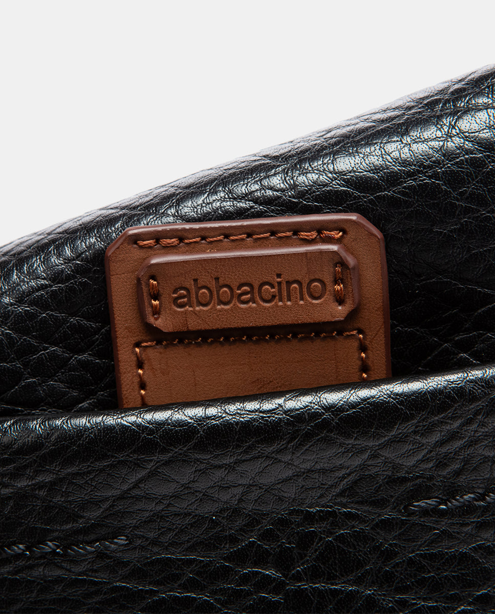 abbacino-bandolera-negra-en-materiales-reciclados image 6