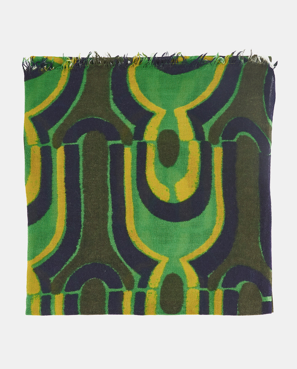 abbacino-pa-uelo-de-lana-estampado-geom-trico-verde image 3