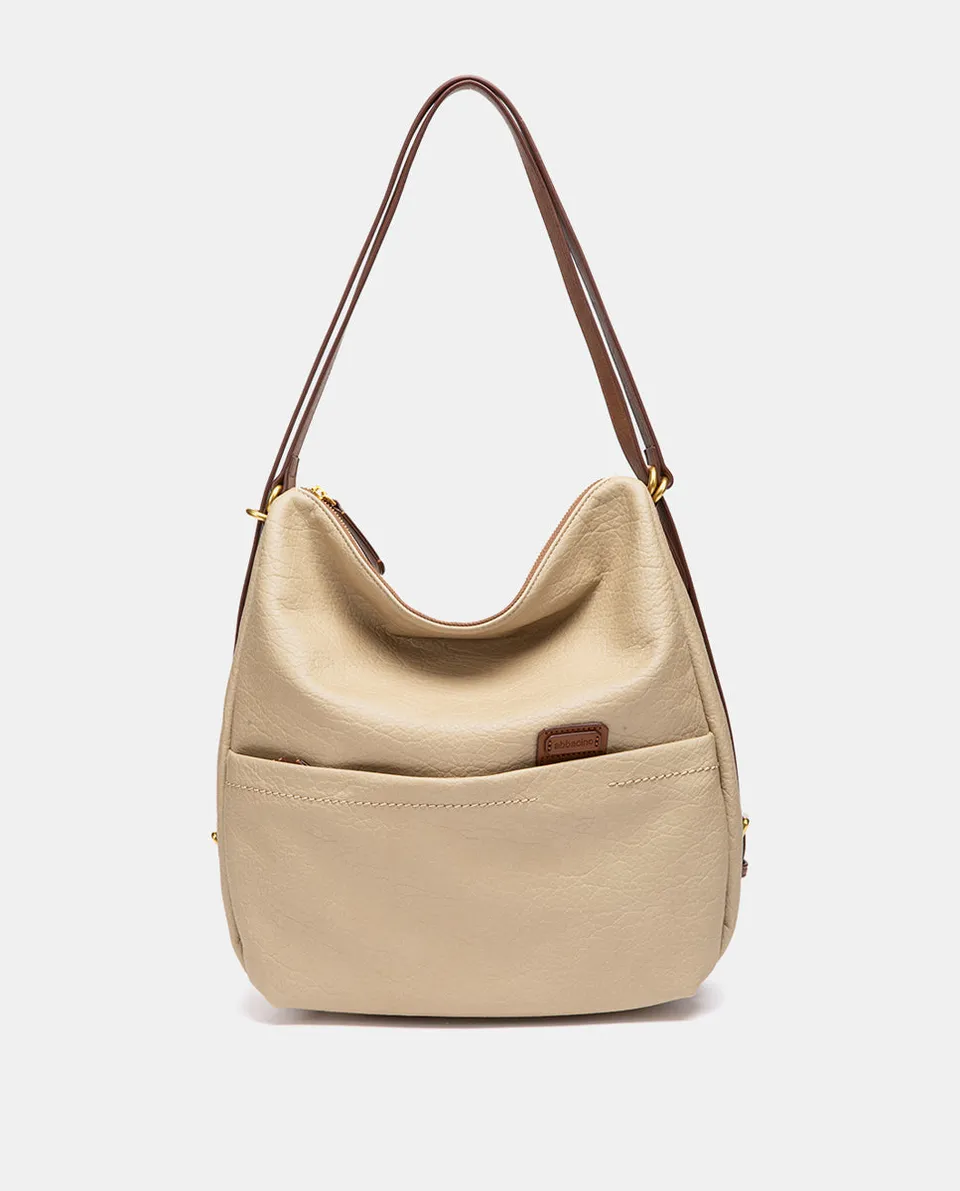 abbacino-bolso-multifuncional-reciclado-beige-2-en-1 image 1