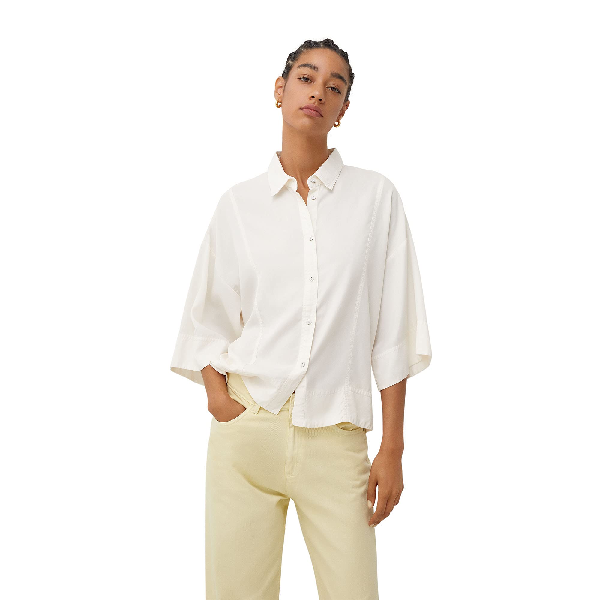 parfois-camisa-oversize-lyocell-mujer image 4