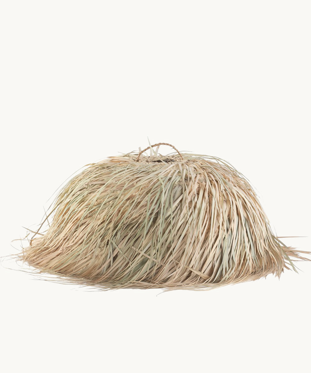 kbas-l-mpara-de-palma-natural-con-flecos-60x40-cm-estilo-bohemio-y-artesanal image 2