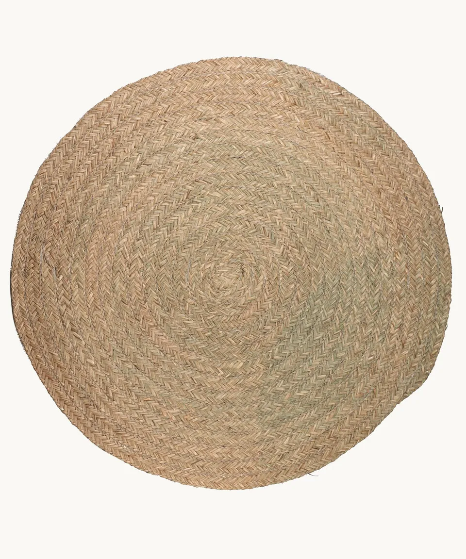 kbas-alfombra-redonda-seagrass-120-cm-natural-y-duradera image 1