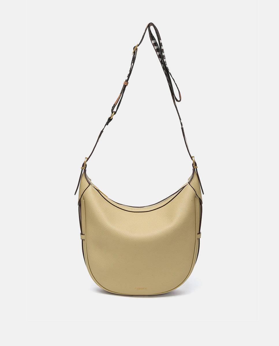 abbacino-bolso-hombro-hobo-amarillo-material-reciclado image 5