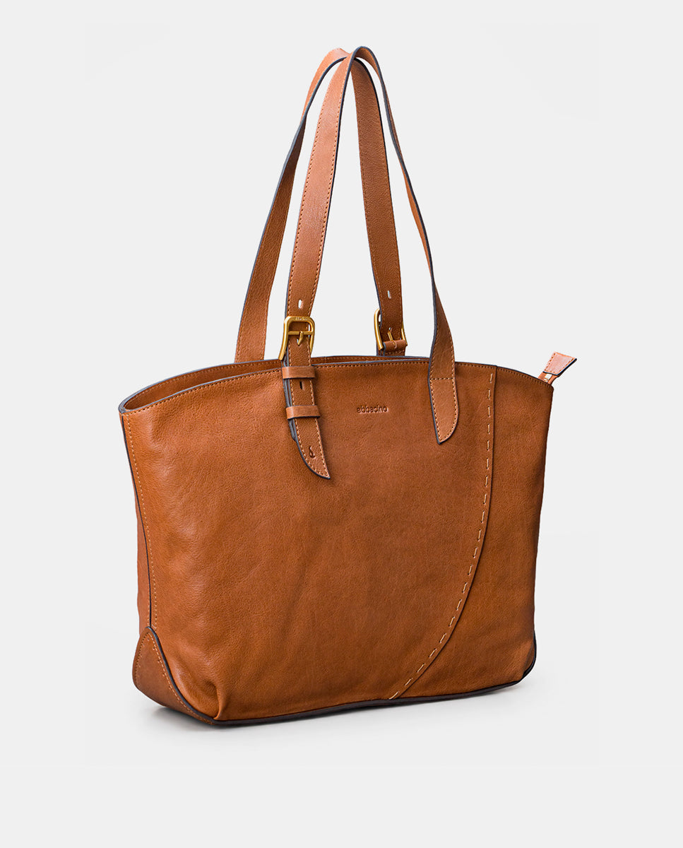 abbacino-bolso-shopper-piel-cognac-premium image 2