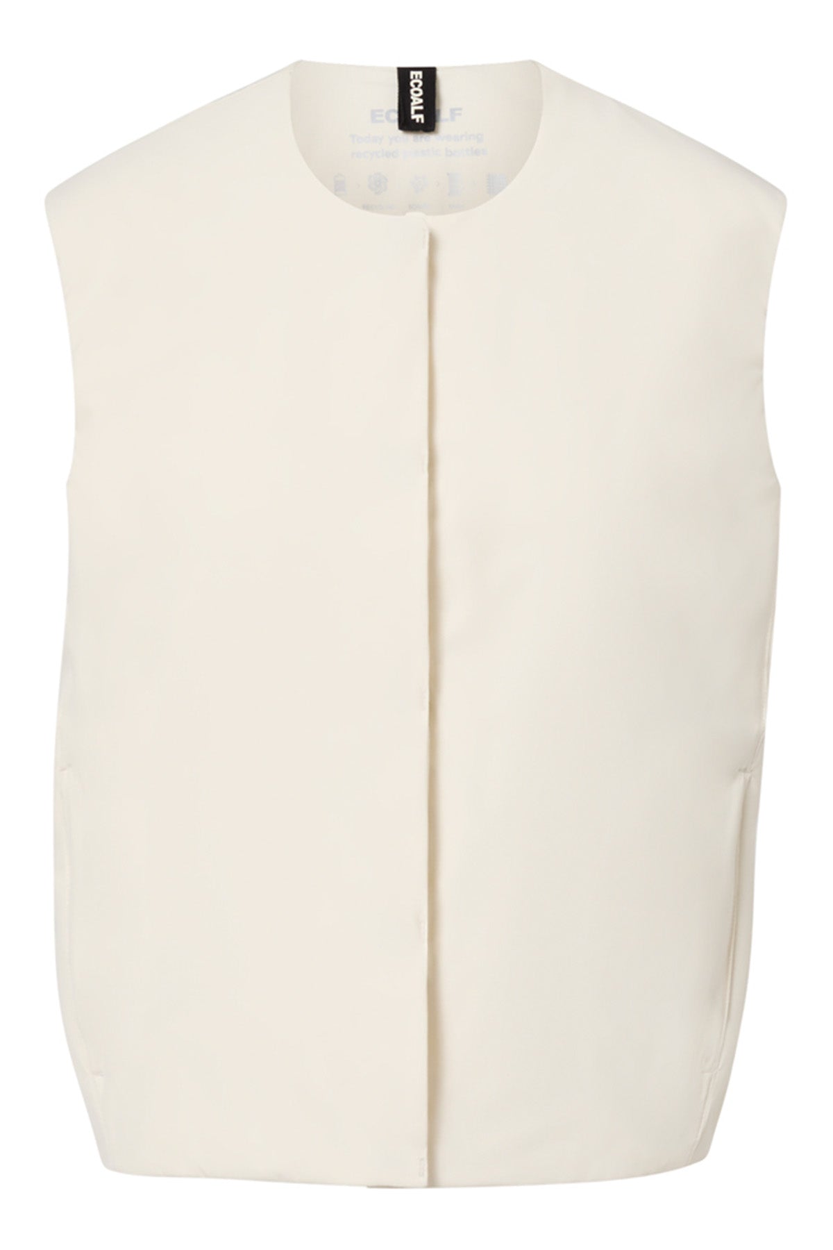 chaleco-ecoalf-karin-beige-de-poli-ster-reciclado-para-mujer image 7