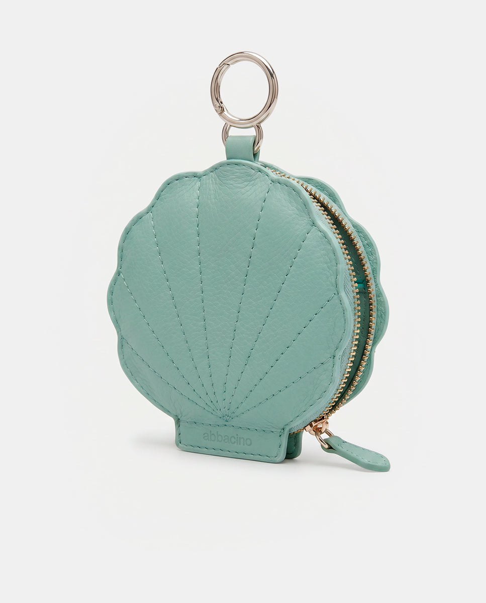 abbacino-llavero-charm-concha-piel-turquesa image 2