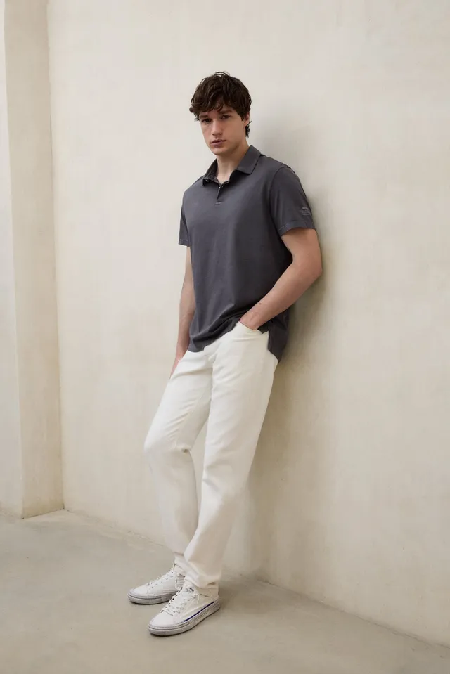 polo-ecoalf-theo-gris-oscuro-de-hombre-punto-jersey-de-algod-n-reciclado-fit-reg image 1