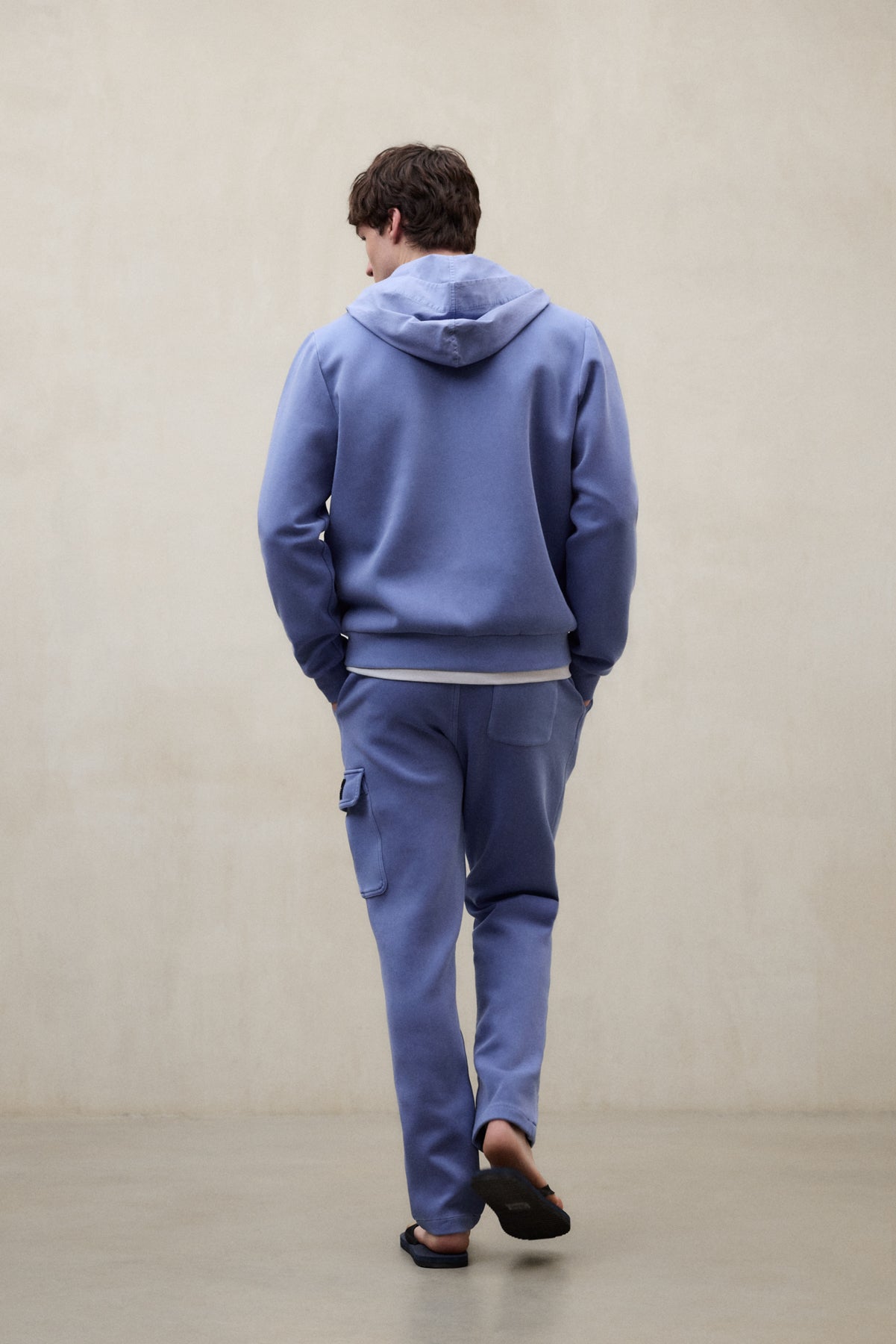 ecoalf-sudadera-de-neopreno-dylan-azul-capucha-y-cremallera-algod-n-org-nico image 2