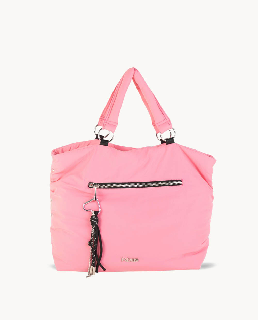 kbas-tote-nylon-cremallera-color-rosa image 3