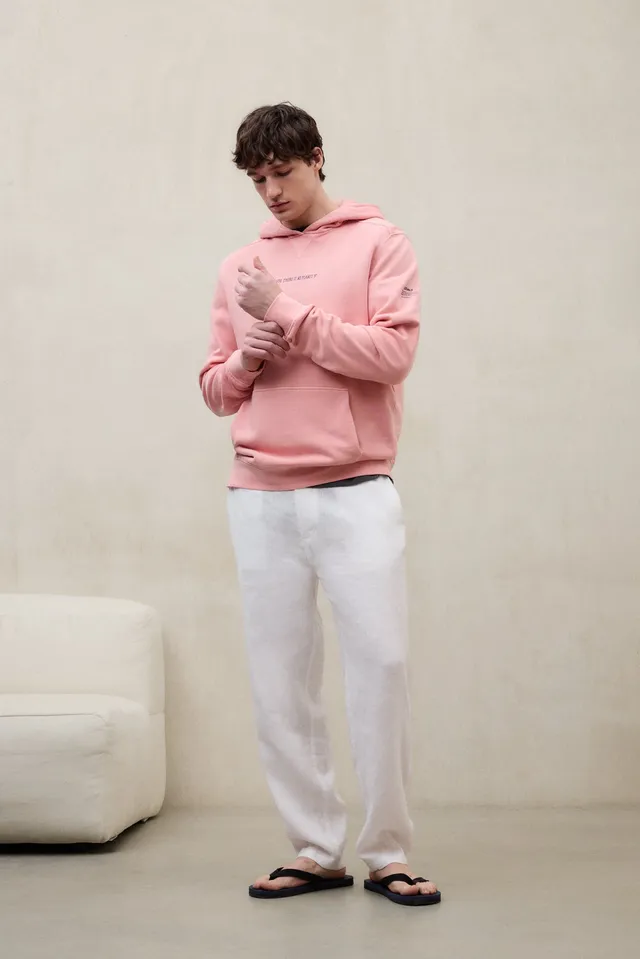 sudadera-barca-rosa-ecoalf-algod-n-reciclado-capucha-y-bolsillo-canguro image 1