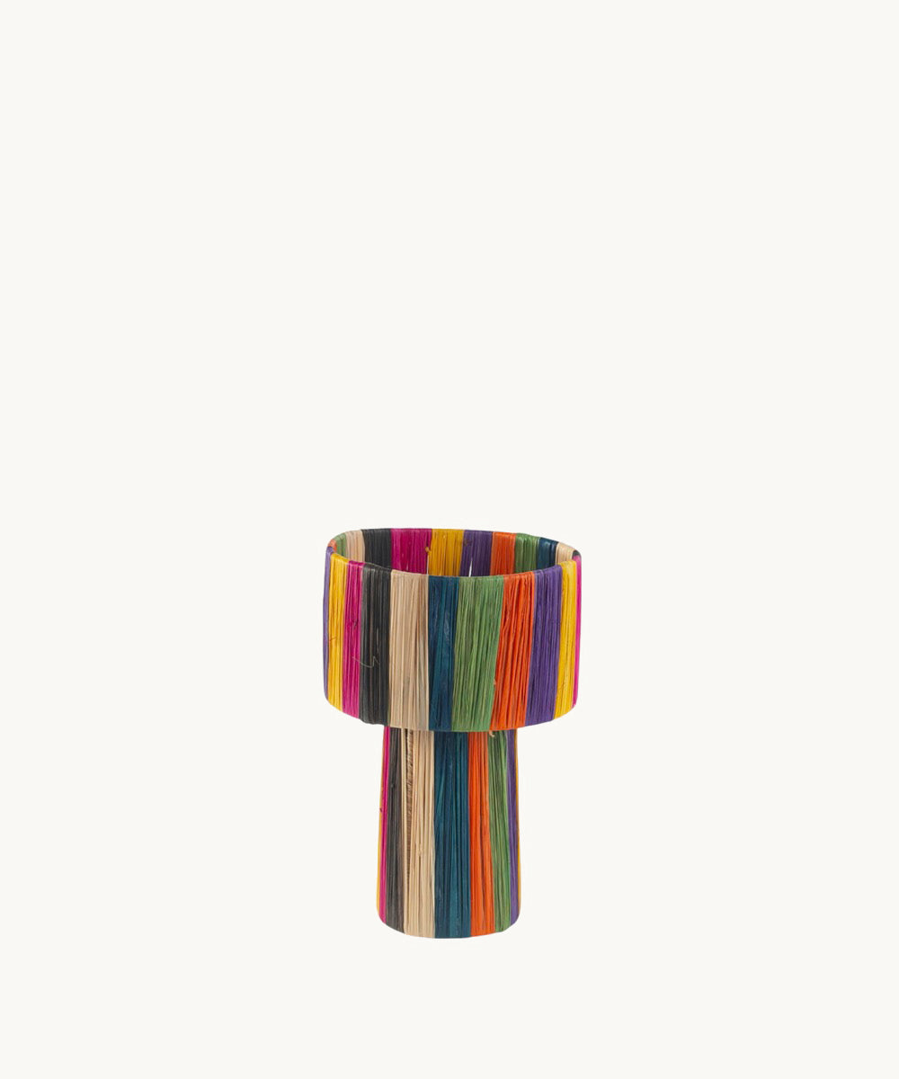 l-mpara-de-mesa-kbas-de-rafia-natural-colores-17x25-cm image 2