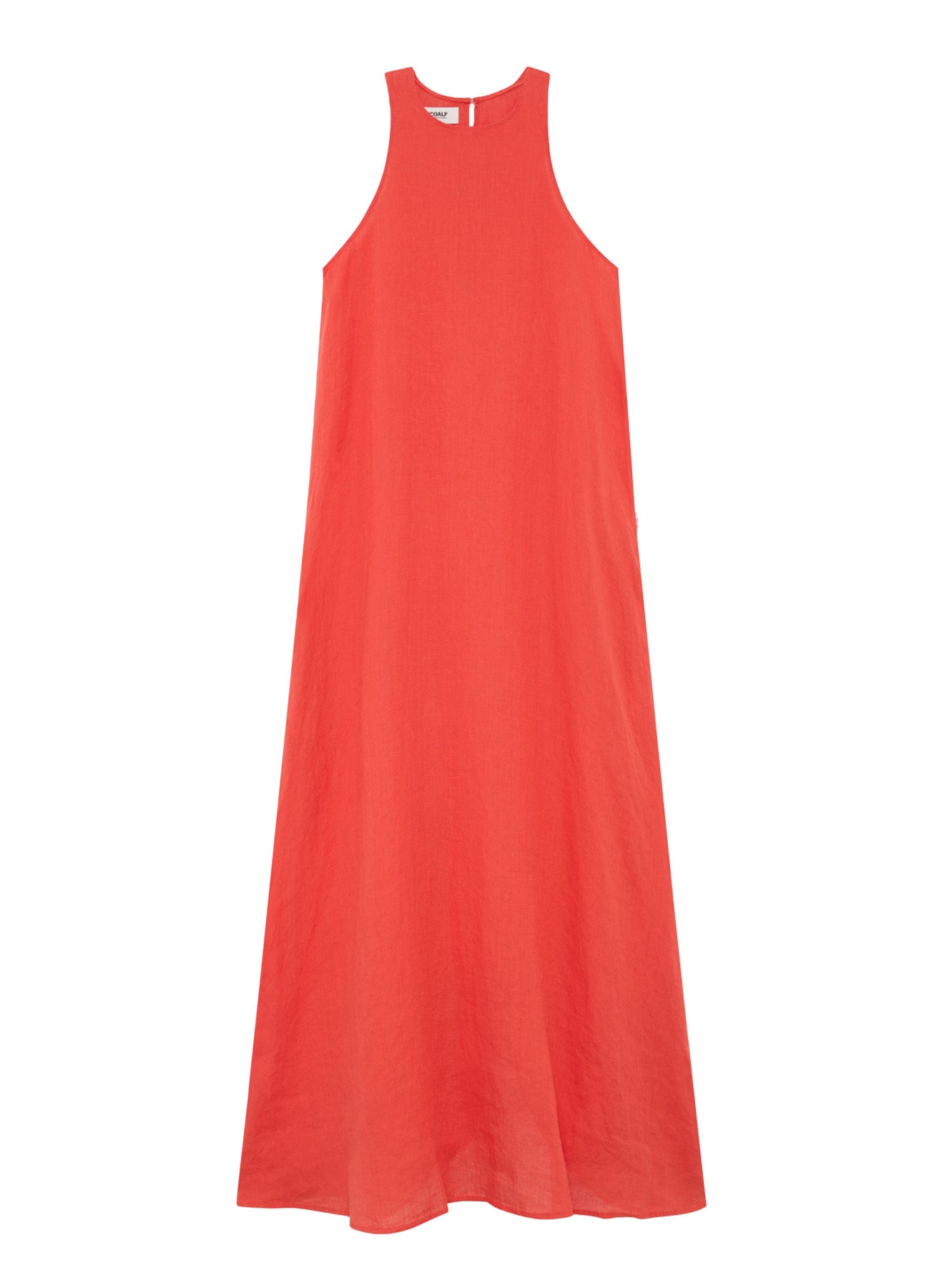 vestido-ukara-de-ecoalf-lino-reciclado-naranja image 6