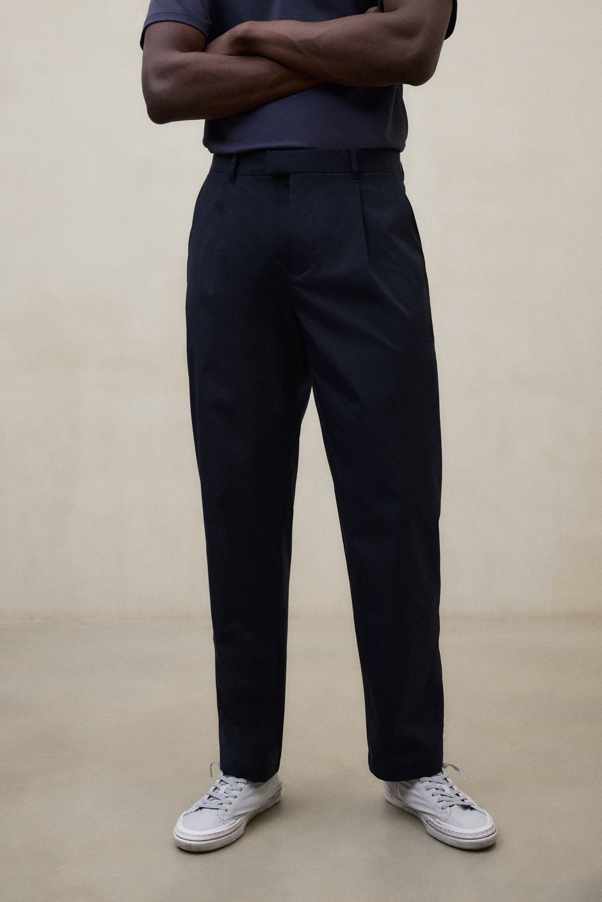 pantalones-phil-de-ecoalf-para-hombre-azul-marino-fit-relajado-en-poli-ster-reci image 2