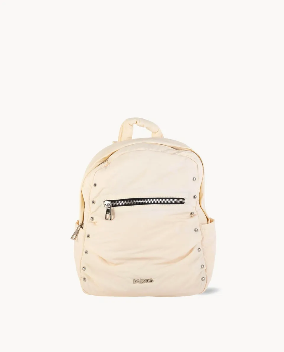 kbas-mochila-de-nylon-con-cremallera-color-marfil-28-x-12-x-33-cm image 1