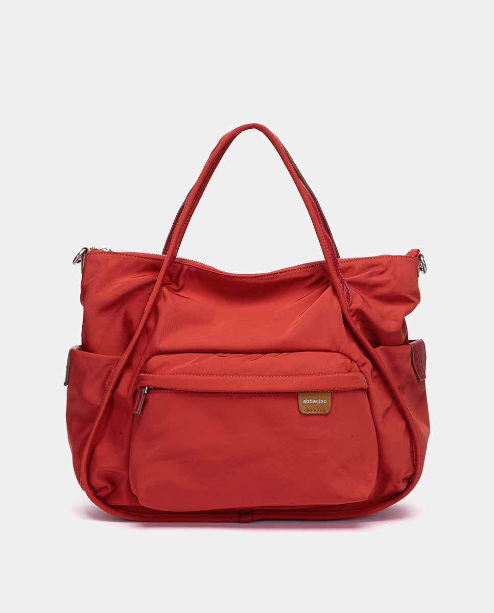 abbacino-bolso-de-hombro-tejido-reciclado-rojo image 1