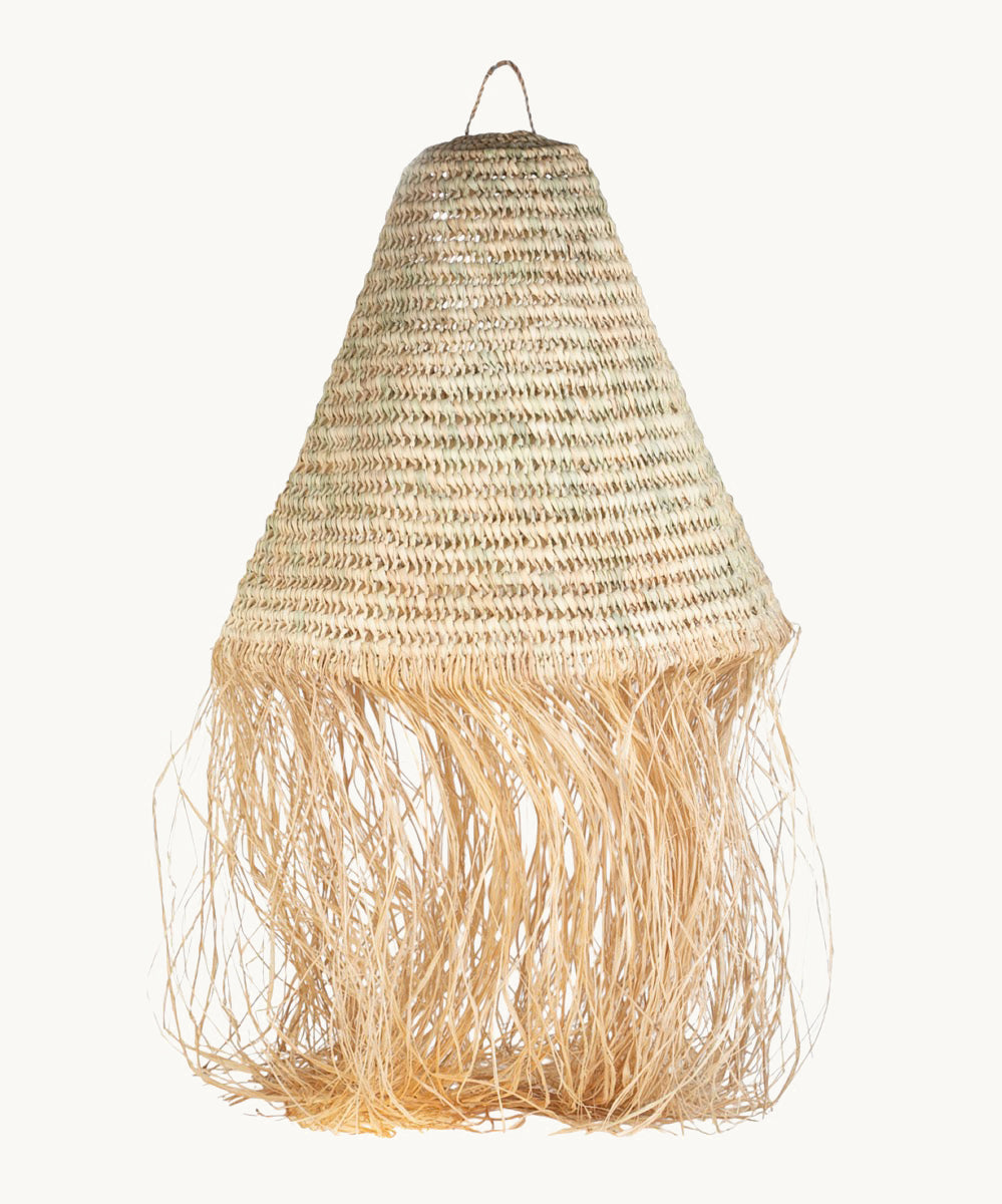 l-mpara-de-palma-con-flecos-de-rafia-kbas-estilo-bohemio-natural image 2