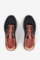 abbacino-sneaker-mujer-piel-negro-y-naranja image 8