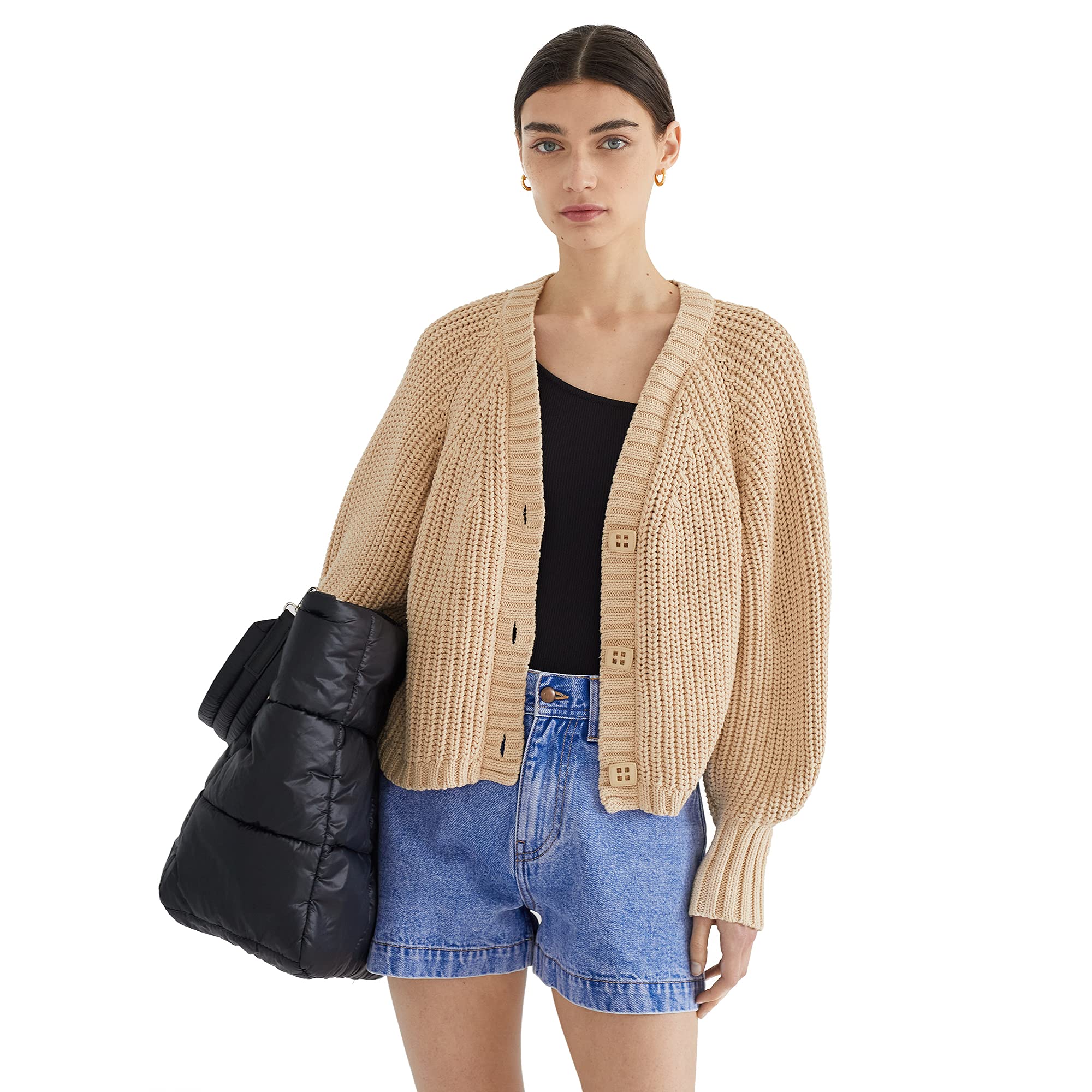 parfois-chaqueta-de-punto-manga-abullonada-mujer image 2