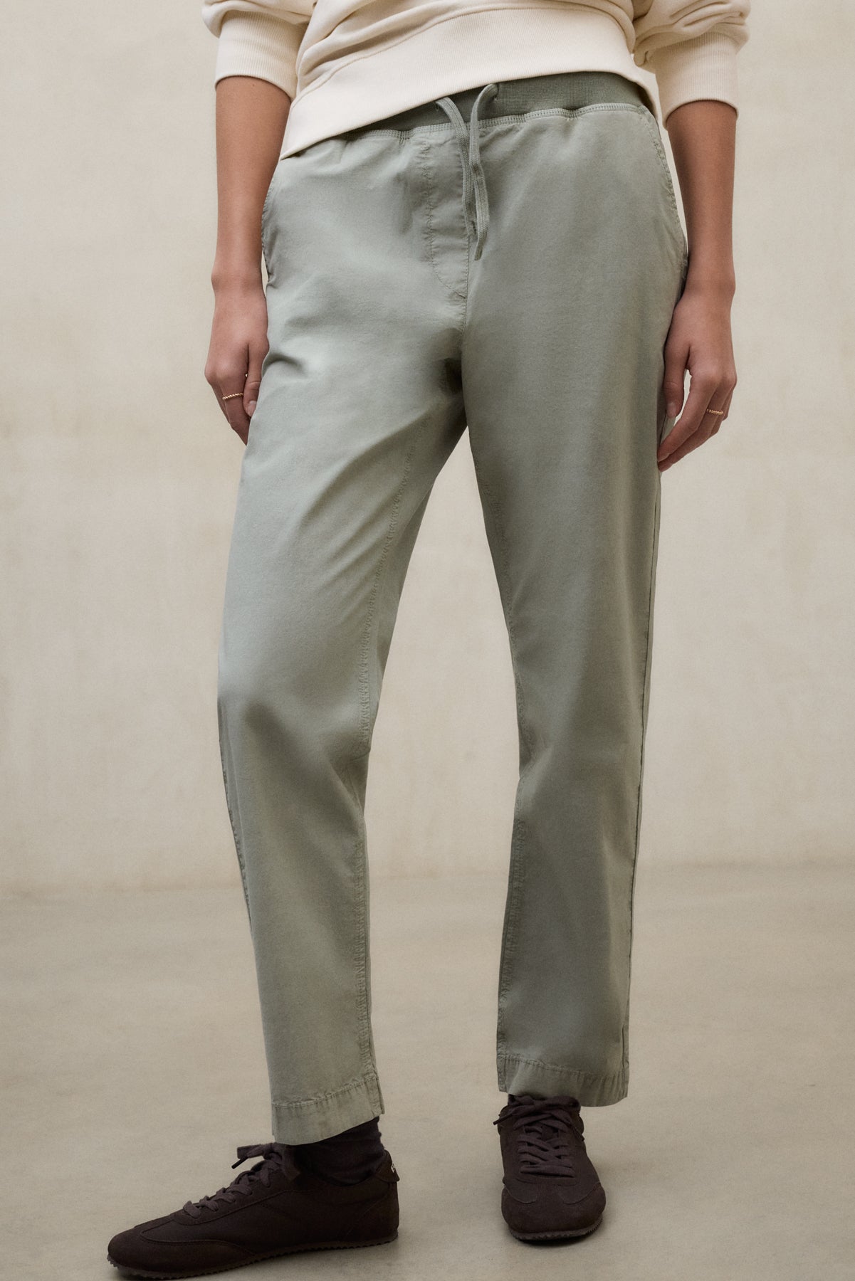 pantalones-ecoalf-gonges-verde-de-algod-n-org-nico-para-mujer image 3