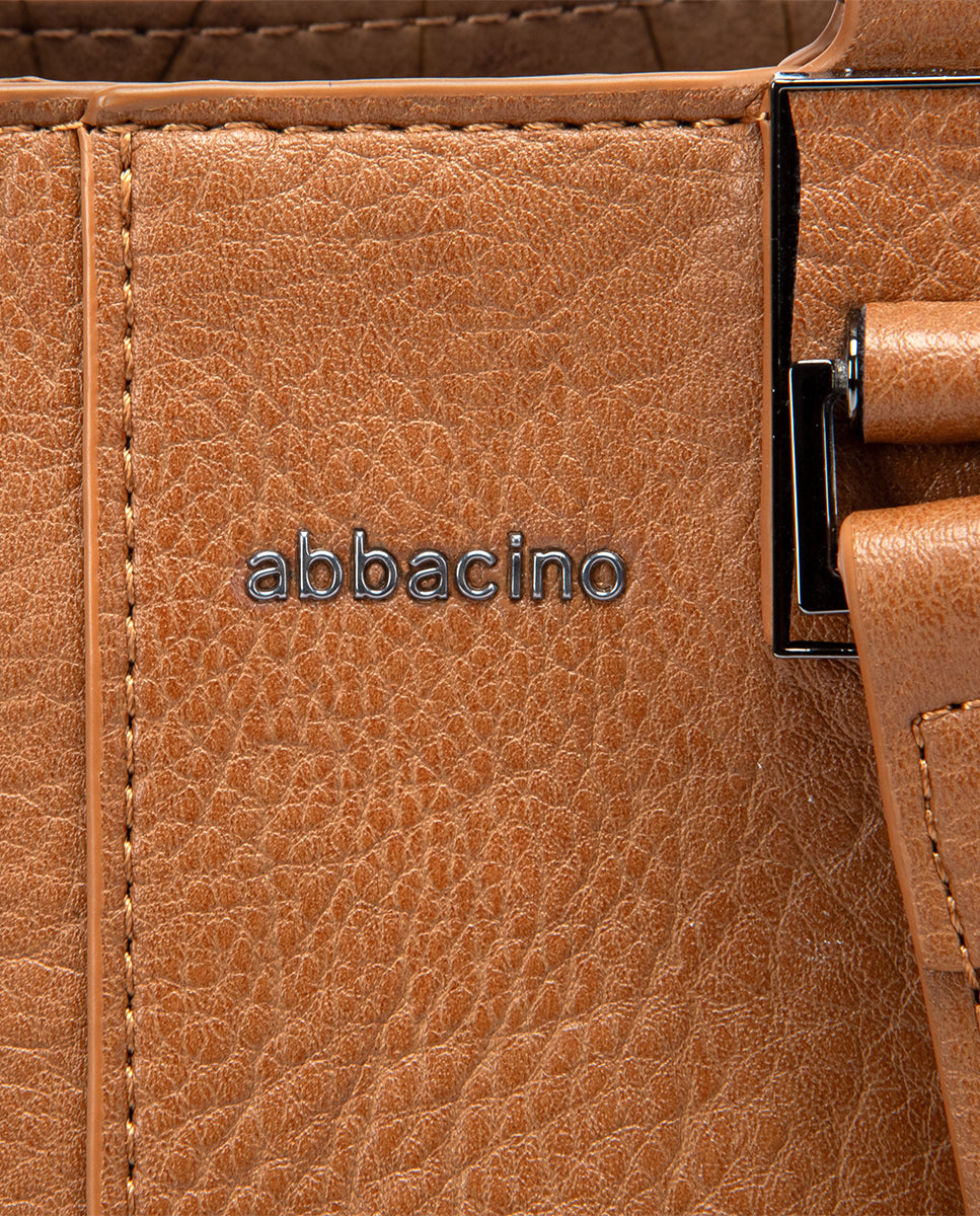 bolso-de-mano-cognac-abbacino-estructurado-reciclado image 7
