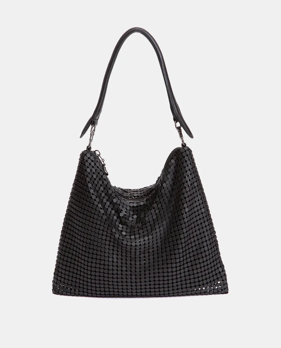 abbacino-bolso-de-hombro-evening-malla-met-lica-negro image 1