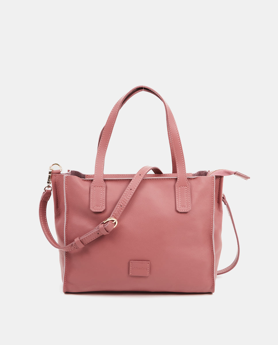 abbacino-small-shopper-bag-in-pink-leather-bolso-peque-o-de-piel-rosa image 1