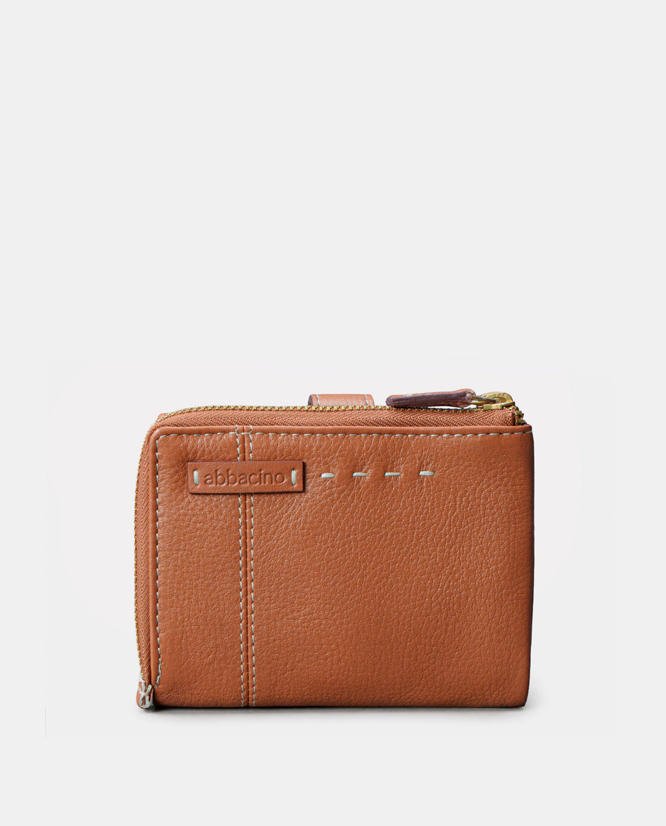 abbacino-cartera-peque-a-mujer-piel-cognac-con-monedero image 3