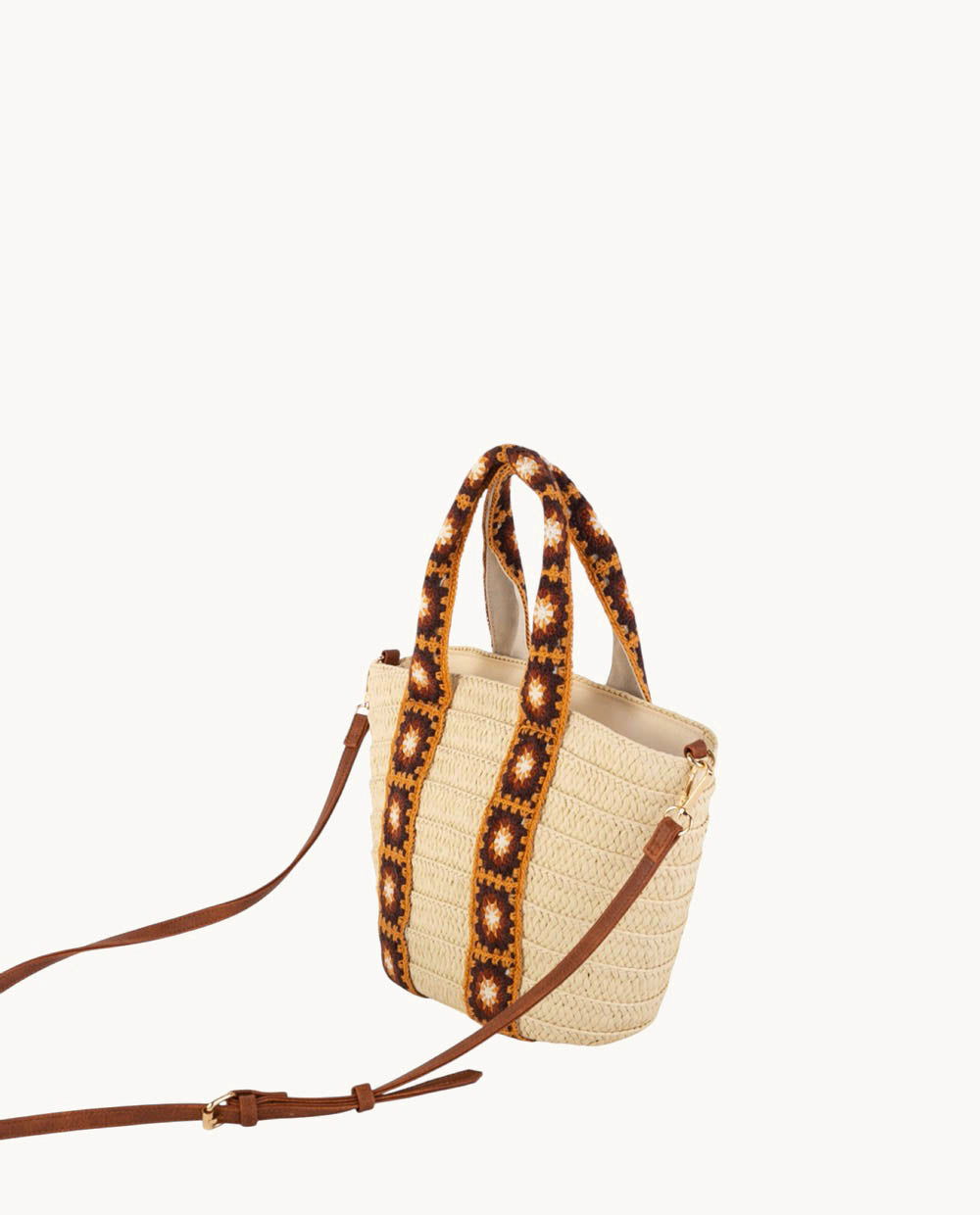 bolso-capazo-kbas-peque-o-de-fibra-natural-con-cremallera-color-natural image 2