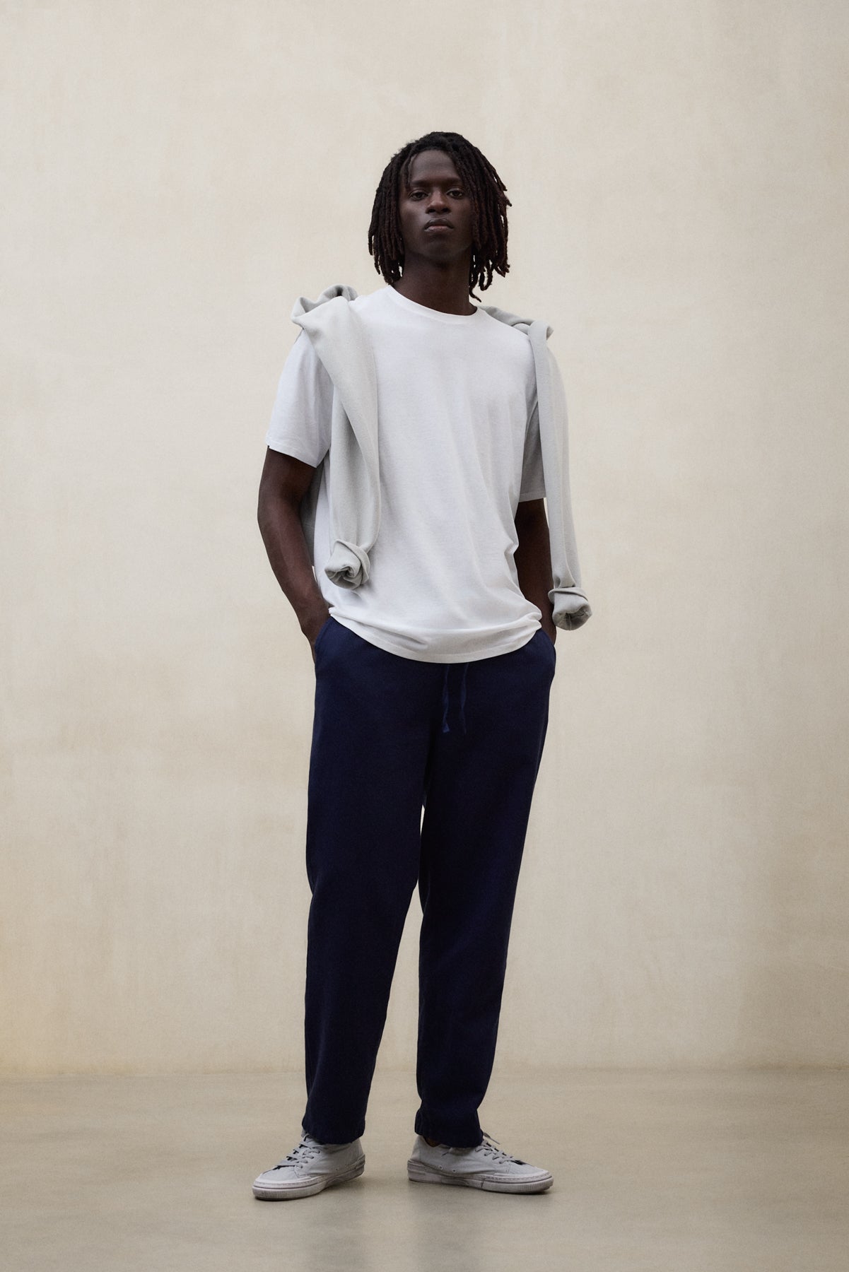 ecoalf-pantalones-gina-azul-marino-de-algod-n-org-nico-para-hombre image 1