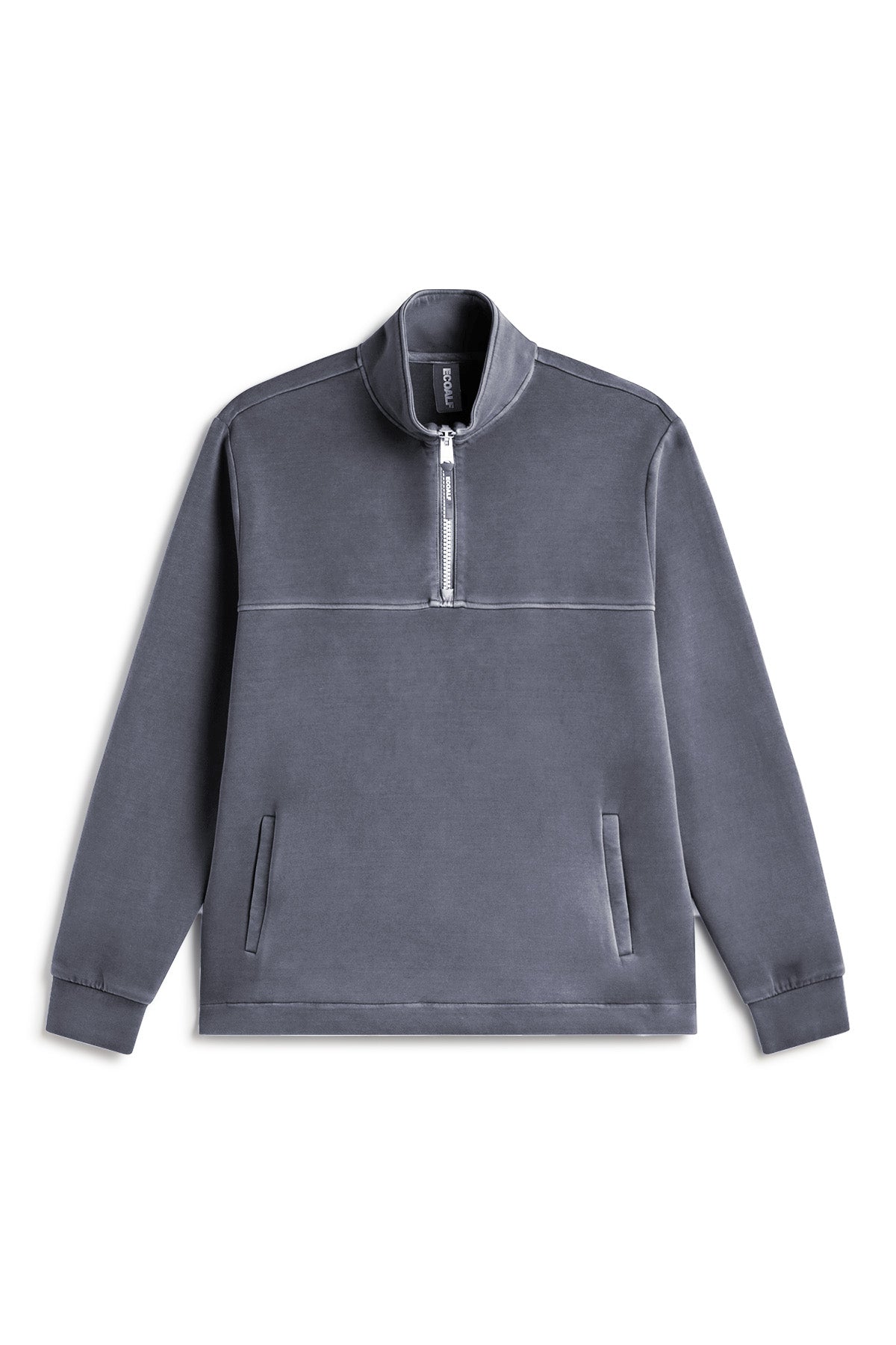 sudadera-de-neopreno-alex-de-ecoalf-para-hombre-gris-oscuro-cuello-alto-y-cremal image 5