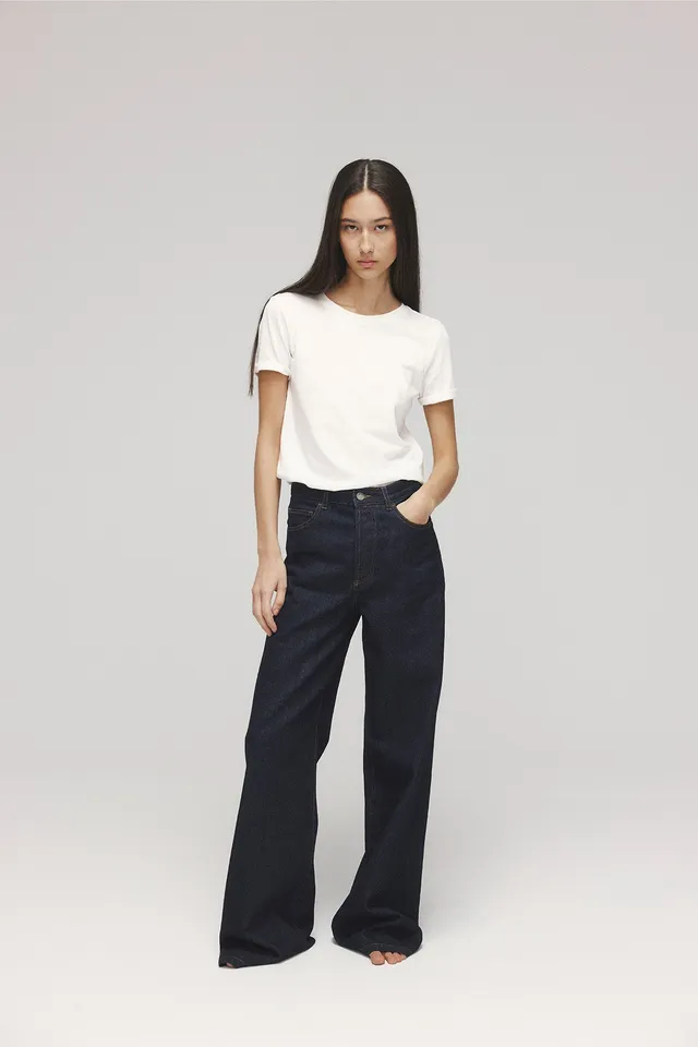 vaquero-ecoalf-nevada-de-mujer-denim-monomaterial-te-ido-en-italia-con-smart-ind image 1