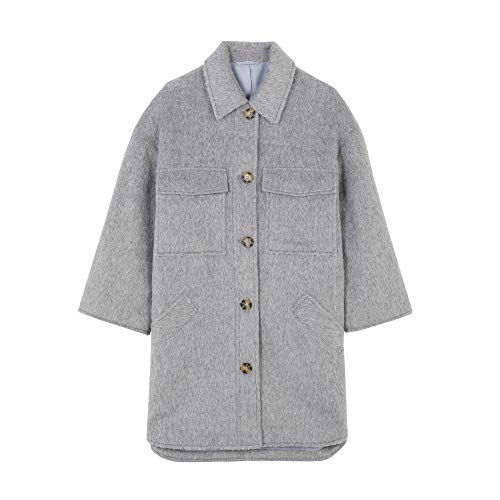 parfois-abrigo-de-pelo-cierre-de-botones-mujer-gris image 3
